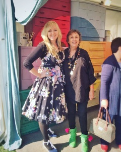 With the lovely Annie Sloan and her *incredible* boots!